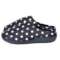 SUBU Fall & Winter Slippers | Polka Dots Chilly Morning, Kimono Outfit, Comfy Slippers, Dog Walks, Winter Slippers, Slippers Cozy, Synthetic Rubber, House Shoes, Modern Outfits