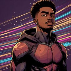 BlackHeroMagic #AfricanAmericanSuperhero #MelaninPower #HeroicHues #UrbanLegend #CocoaCrusader #BoldBlackHero #SoulfulSuper #DiverseDefender #EmpowerWithColor Black Animated Characters, Marvel Character Design, Dope Cartoons, Black Anime Guy, Art Sketches Doodles, Black Comics, Character Inspiration Male, Photos Booth, Black Cartoon Characters