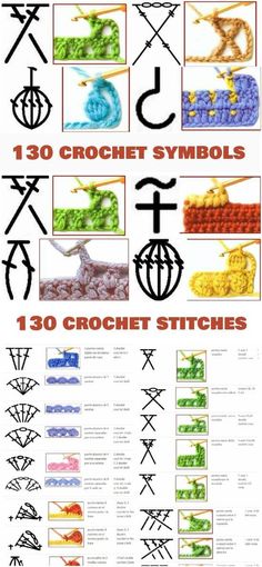 the instructions for crochet symbols