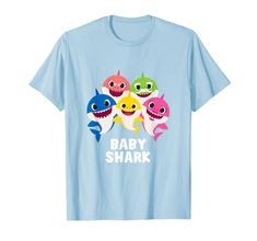 PRICES MAY VARY. Original Pinkfong Baby Shark merchandise Lightweight, Classic fit, Double-needle sleeve and bottom hem Shark Family, Text T Shirt, Baby Shark, Branded T Shirts, Kids Hoodie, Mens Tank Tops, Kids Tshirts, Hoodies Womens, Tank Tops Women