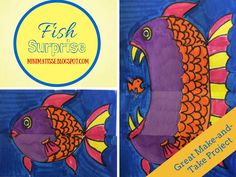 an art project for kids to make fish surprise