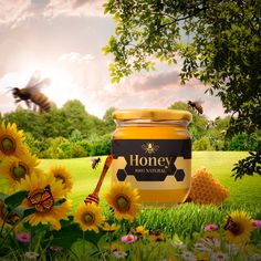 Honey social media design Honey Social Media Design, Honey Background