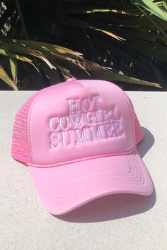 foam front trucker hat adjustable snapback Cheap Pink Trucker Hat For Gift, Cheap Pink Hats With Embroidered Logo, Cowgirl Summer, Planner Pens, Best Candles, Christian Clothing, Clothing Co, Clothing Boutique, Birthday Greeting Cards