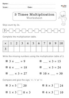 printable worksheet for 3rd grade students to practice numbers and subtracing