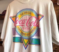 Cocacola Shirt Easy 30 day return policy Retro Tshirt Outfit, Gender Neutral Summer Outfits, Cool Shirts Aesthetic, Cute T Shirt Designs, Aesthetic Graphic Tees, Swag Clothes, 80s Memories, Look 80s, Retro Clothes