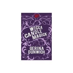 a purple book cover with the words wicca candide magick and gerna dunwich