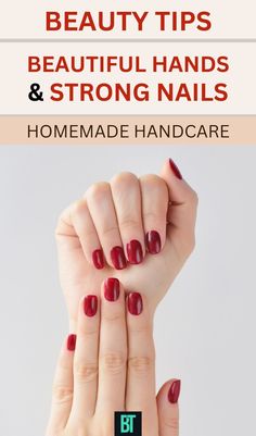 Discover the best homemade beauty tips for hands and learn how to get strong nails with our easy DIY guides. Perfect hand care strategies for gorgeous hands and nails that stand out. #strongnailstips #handcaretips #strongnailsdiy Nail Care Diy, Skincare Recipes, Diy Skin Care Recipes, Nail Care Routine, Nail Care Tips, Brittle Nails, Homemade Beauty, Homemade Beauty Tips, Nail Strengthener