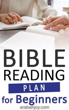 the bible reading plan for beginners