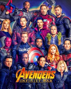 the avengers movie poster with many different characters