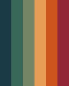 an image of the color palette in shades of red, orange and green