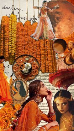 Marigold Mood Board, Bollywood Mood Board, Desi Mood Board, Indian Aesthetic Art, Indian Moodboard, Bollywood Collage