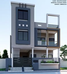 this is an image of a two story house