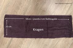 the length of a towel is shown with measurements