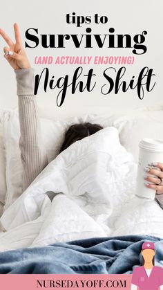 Tips to surviving (and actually enjoying) night shift nursedayoff.com Night Shift Nurse Sleeping Sign, Night Shift Hacks, Tips For Night Shift Nurses, Night Shift Outfits, Overnight Shift Tips