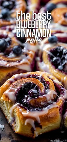 the best blueberry cinnamon rolls ever