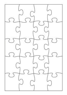 the missing piece of a puzzle is shown in black and white, with one missing piece