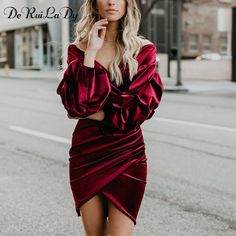 Elegant Lantern Sleeve Deep V Neck Cross Velvet Bodycon Dress 



Size
S/cm
M/cm
L/cm
XL/cm


US
0-2
4-6
8-10
12
-


UK
6
8
10
12
-


EU
32
34-36
38-40
42
-


RU
42
44
46
48
-


Bust
Tille
84
89
96.6
104.2
Has elasticity


Waist
Tille
69
74
81.6
89.2
Has elasticity


Sleeve
59
60
61
62
/


Length
77
78
79
80
/


NOTE:
1. Please strictly follow the size chart to select the size. Do not select directly according to your habits.
2. The size may have 2-3cm differs due to manual measurement. Please n Winter Elegant Dress Cocktail, Luxury Lantern Sleeve Cocktail Dress, Velvet Dress Long Classy Mini, Velvet Sleeve Vneck Dress, Luxury Long Sleeve Wrap Dress For Night Out, Velvet Wrap Dress Ruffles, Luxury V-neck Mini Dress For Holidays, Cheap V-neck Holiday Mini Dress, Cheap Holiday Mini Dress With V-neck