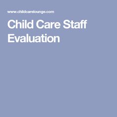 the child care staff's manual is shown