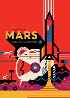 an image of a poster with the words mars on it