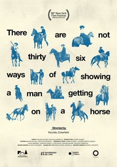 there are six ways of showing a man on a horse