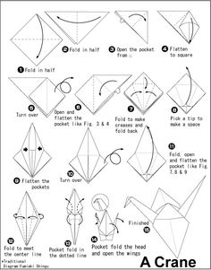 how to make an origami crane step by step instructions for kids and adults