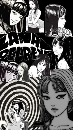 Paranormal Aesthetic, Japanese Horror, Junji Ito, Body Love, Cute Anime Wallpaper, Horror Art, Printable Stickers, Catwoman, Girl Drawing