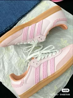 Pink Samba, Staple Shoes, Preppy Shoes, Pretty Shoes Sneakers