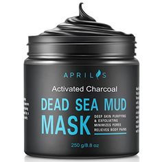 Dead-Sea-Mud-Mask-with-Activated-Charcoal-Deep-Cleansing-Clay-Face-Mask-for-Reduction-in-Pores-Spots-Blackheads-Acne-Rejuvenated-to-Smooth-Moisturizing-Face-88-oz Mask Blackheads, Cucumber Face, Charcoal Face Scrub, Mask Acne, Dead Sea Mud Mask, Acne Face Mask, Dead Sea Mud