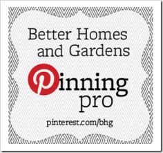 the pinter logo for better homes and gardens pinning pro, which is featured by pinterest com