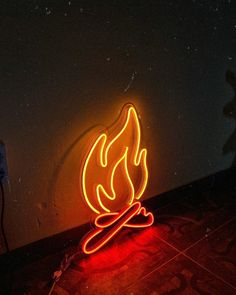 Fire neon sign, Fire led sign, Fire light up sign, Bonfire neon sign,Bonfire light sign,Campfire neon light,Flame neon sign,Flame light sign