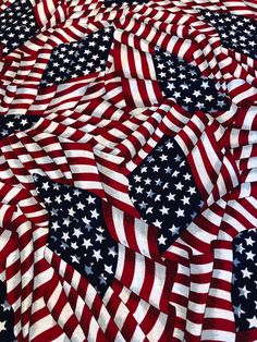 an american flag made up of stars and stripes