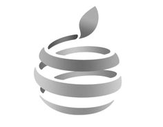 an apple logo is shown on a white background