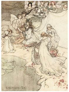 an image of a fairy scene with many people