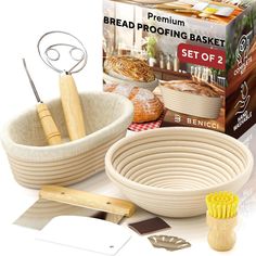 the bread making kit is ready to be made into a pie or cupcake dish