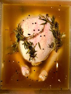 APPLE CIDER TURKEY BRINE Martha Stewart Turkey Brine, Turkey Brine Recipe, Fresh Herb Recipes, Classic Turkey, Turkey Brine Recipes, Brine Chicken, Turkey Brine, Brine Recipe, Whole Turkey