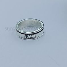 925Sterling Silver Ring, Peace Ring, Spinner, Peace Ring, Harry Styles Inspired Ring, Statement Ring, Everyday Ring, Minimalist Ring For Her * If you are satisfied with the service you have received from us, please let us know. Please share your valuable feedback on Etsy. * We are also taking custom orders. Contact us to buy items in bulk. * We can make beautiful jewelry with this gemstone. Please contact me. Visit Our Shop :- https://www.etsy.com/shop/sunwangems Thank you For Visiting our shop Sunwangems Everyday Symbolic Rings Stamped 925, Peace Ring, Everyday Rings, Handmade Fashion, Minimalist Rings, Rings For Her, 925 Sterling Silver Ring, Harry Styles, Beautiful Rings