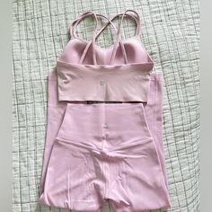 Size: 4 (Bra) & 2 (Leggings) Color: Pink Peony Align Leggings & Like A Cloud Bra Brand New Never Worn Has Tags (Not Attached) In Good Condition Pink Seamless Activewear For Loungewear, Pink Compressive Yoga Pants For Loungewear, Compressive Pink Yoga Pants For Loungewear, Lululemon Matching Set, Lululemon Workout Set, Girly Workout Outfits, Lululemon Pink Peony, Pink Gym Set, Gym Sets For Women