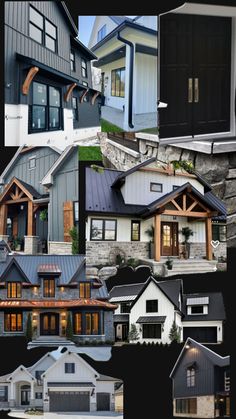 many different types of houses are shown in this collage