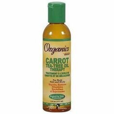 Organics by Africa's Best Carrot Tea Tree Oil Therapy is a blend of organic oils enriched with beta carotene, proteins, vitamins and herbal extracts. This all purpose oil is specifically formulated to rejuvenate hair, revitalize scalp and stimulate skin. Natural organic conditioners that help promote healthy growth for damaged hair scalp. The first dual conditioning No-Lye relaxer system. Ingredients: Glycine Soja (Soybean) Oil, Daucus Carota Sativa (Carrot) Seed Oil, Parfum (Fragrance), Ricinus Oil Therapy, Organic Conditioner, Natural Hair Moisturizer, Natural Hair Routine, Daucus Carota, Carrot Seed Oil, Organic Oils, Beta Carotene, Soybean Oil