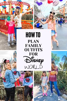 how to plan family outfits for disney world