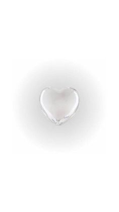 a white heart shaped object on a white background