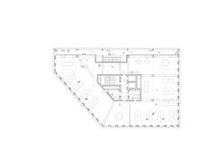 the floor plan for an office building