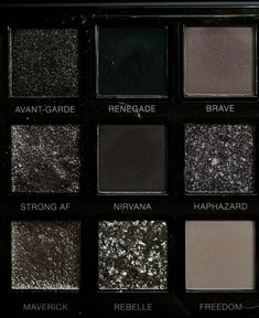 Gothic Eyeshadow, Makeup Pallets, Dark Makeup, Eyeshadow Palettes, Eyeshadow Pallets, Shadow Palette, Makeup Palette, Pretty Makeup, Makeup Inspo