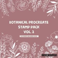 botanical procreate stamp pack vol 2