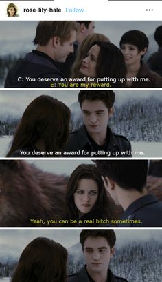 the twilight saga is shown in this screen shot from twilight, which features an image of edward