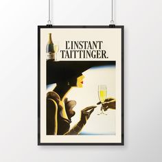 L'instant Taittinger Champagne. Printable Wall Art. Champagne Print. French Champagne. Alcohol Print, Bar Wall Decor, Alcohol Advertising PRINT IT YOURSELF! This item is an INSTANT DOWNLOAD. No physical item will be sent to you or mailed.  You will receive a single Extra-Large JPG file for 3:4 ratio that you can print in the following sizes: - inches: 6x8", 9x12", 12x16",15x20", 18x24' - centimeters: 15x20cm, 22x30cm, 30x40cm, 38x50cm, 45x60cm After purchase you will receive an email with a link Vintage Champagne Poster, Alcohol Advertising, Taittinger Champagne, Bauhaus Poster, Vintage Champagne, Bar Wall Decor, Bar Wall, Wall Bar, Posters Printable