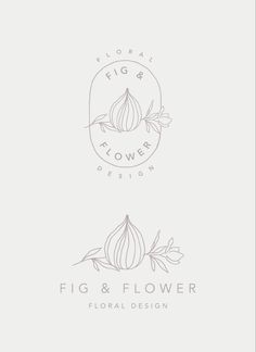 the logo for fig and flower floral design