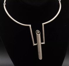 ALFRED KARRAM 925 Silver - Vintage Modernist Pole Detail Collar Necklace- NE3964 | eBay Vintage Modernist Jewelry, Antique Jewelry Necklace, Clear Pictures, Modernist Jewelry, Metal Necklaces, Collar Necklace, Vintage Watches, Jewelry Inspiration, Types Of Metal