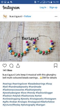 Thread Beads, Colorful Rangoli, Wire Jewellery, Junk Jewelry, Handmade Clay Jewelry, Beads Craft, Fabric Earrings, Beads Jewellery, Beaded Jewelry Designs