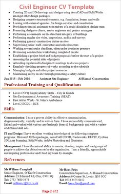 a professional resume for civil engineers with no experience in the job description, it is important to